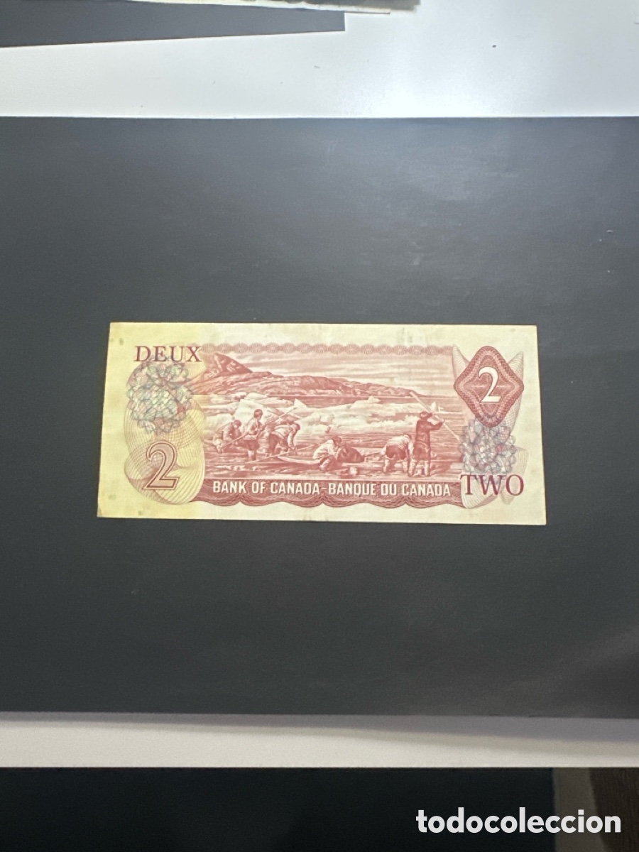 Billetes extranjeros: Billete de Canad&aacute; de 2 dollars a&ntilde;o 1974 - Foto 2