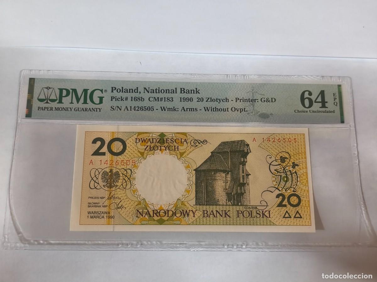 Billetes extranjeros: Polonia 20Zlotys 1990 Pmg-64