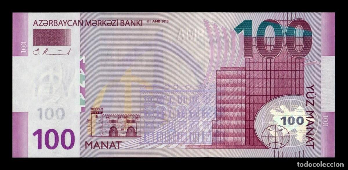 Billetes extranjeros: Azerbaiy&aacute;n 100 Manat 2013 Pick 36 Sc Unc