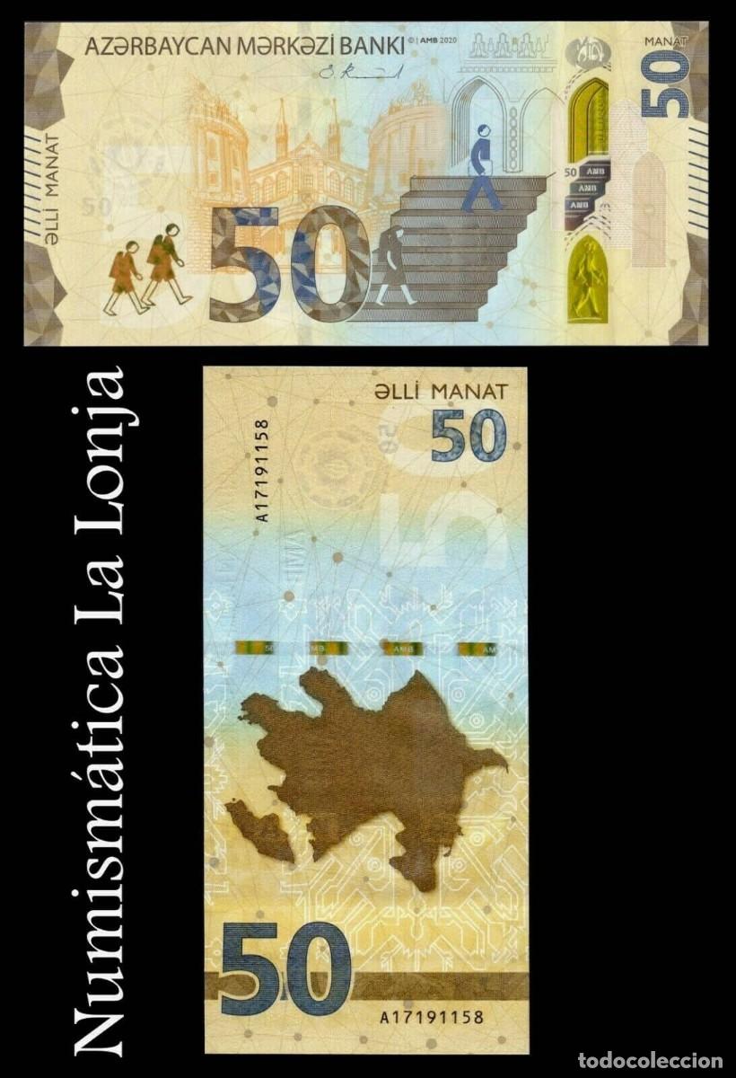 Billetes extranjeros: Azerbaiy&aacute;n 50 Manat 2020 Pick 42a Sc Unc