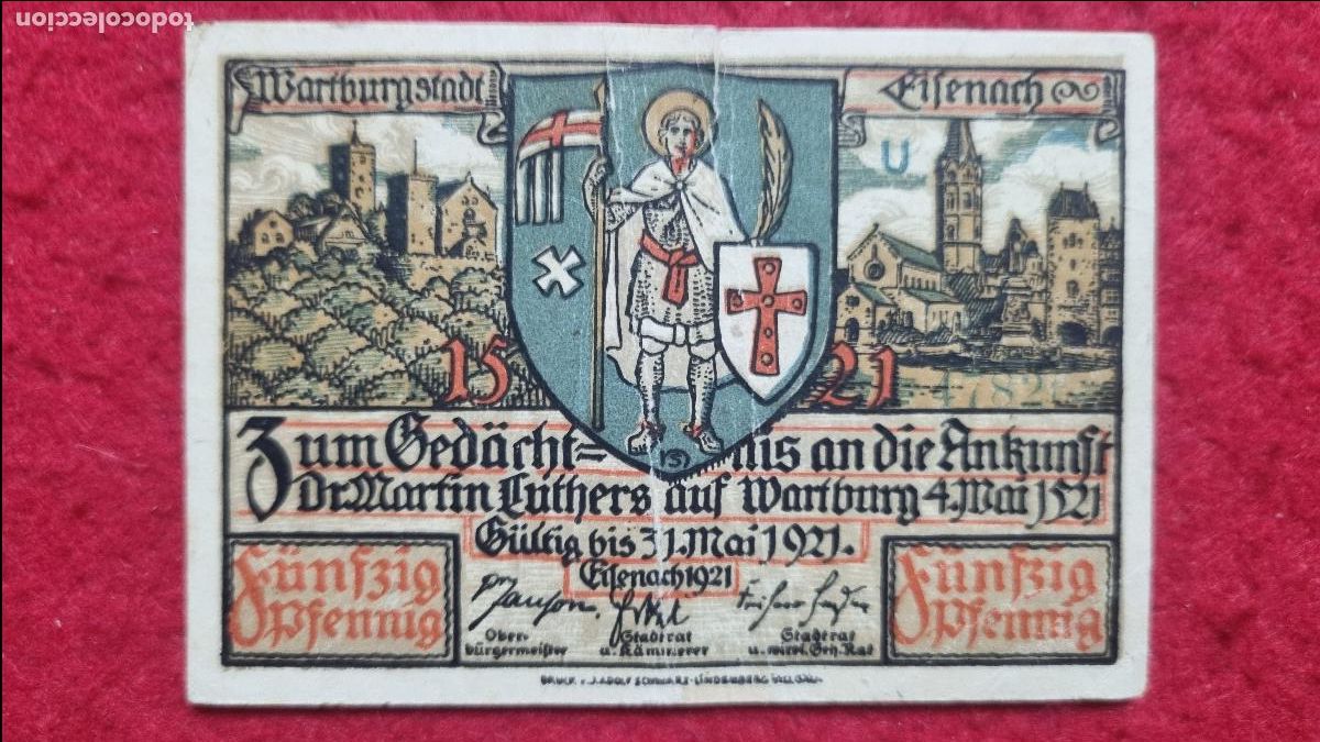 Billetes extranjeros: Q7 BILLETE ALEMANIA 1921 GERMANY VALOR 50 ORIGINAL