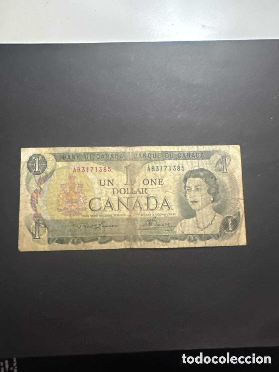Billetes extranjeros: Billete de Canad&aacute; de 1 dollar 1973 - Foto 1