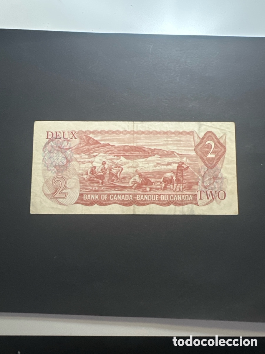 Billetes extranjeros: Billete de Canad&aacute; de 2 dollars a&ntilde;o 1974 - Foto 2