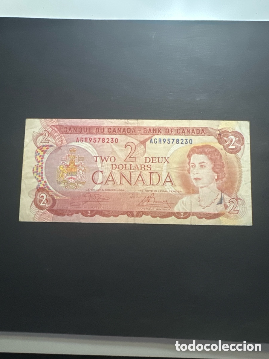 Billetes extranjeros: Billete de Canad&aacute; de 2 dollars a&ntilde;o 1974 - Foto 1
