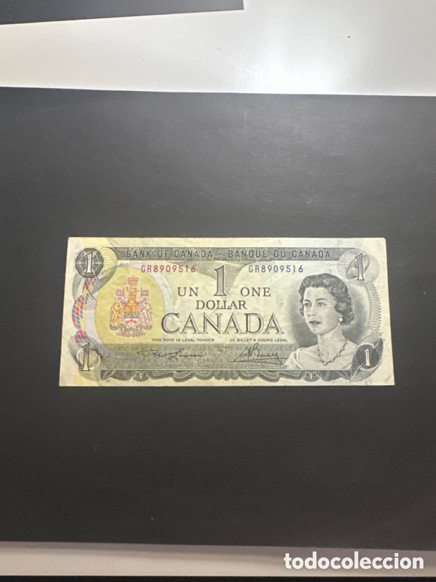 Billetes extranjeros: Billete de Canad&aacute; de 1 dollar a&ntilde;o 1973 - Foto 1