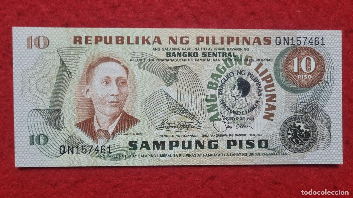 Billetes extranjeros: Q6 BILLETE FILIPINAS 20 PISO SIN CIRCULAR ORIGINAL