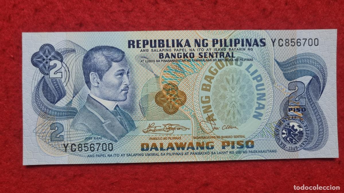 Billetes extranjeros: Q6 BILLETE FILIPINAS 2 PISO SIN CIRCULAR ORIGINAL