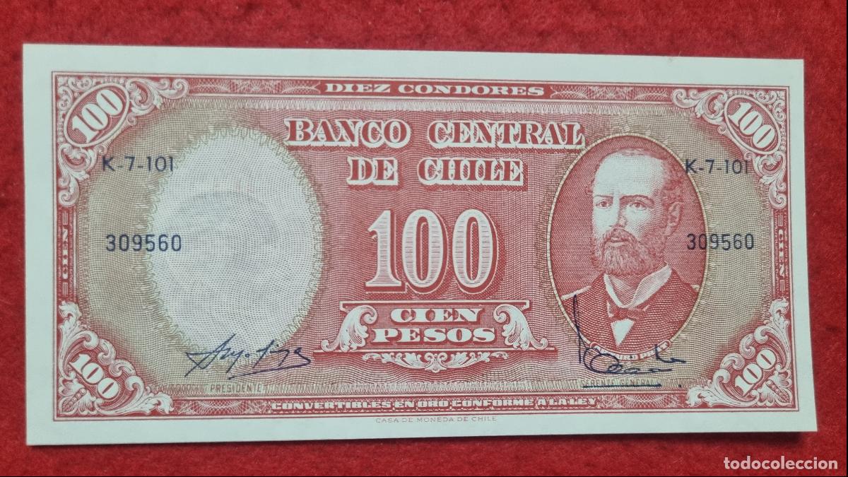 Billetes extranjeros: Q6 BILLETE CHILE 100 PESOS SIN CIRCULAR ORIGINAL