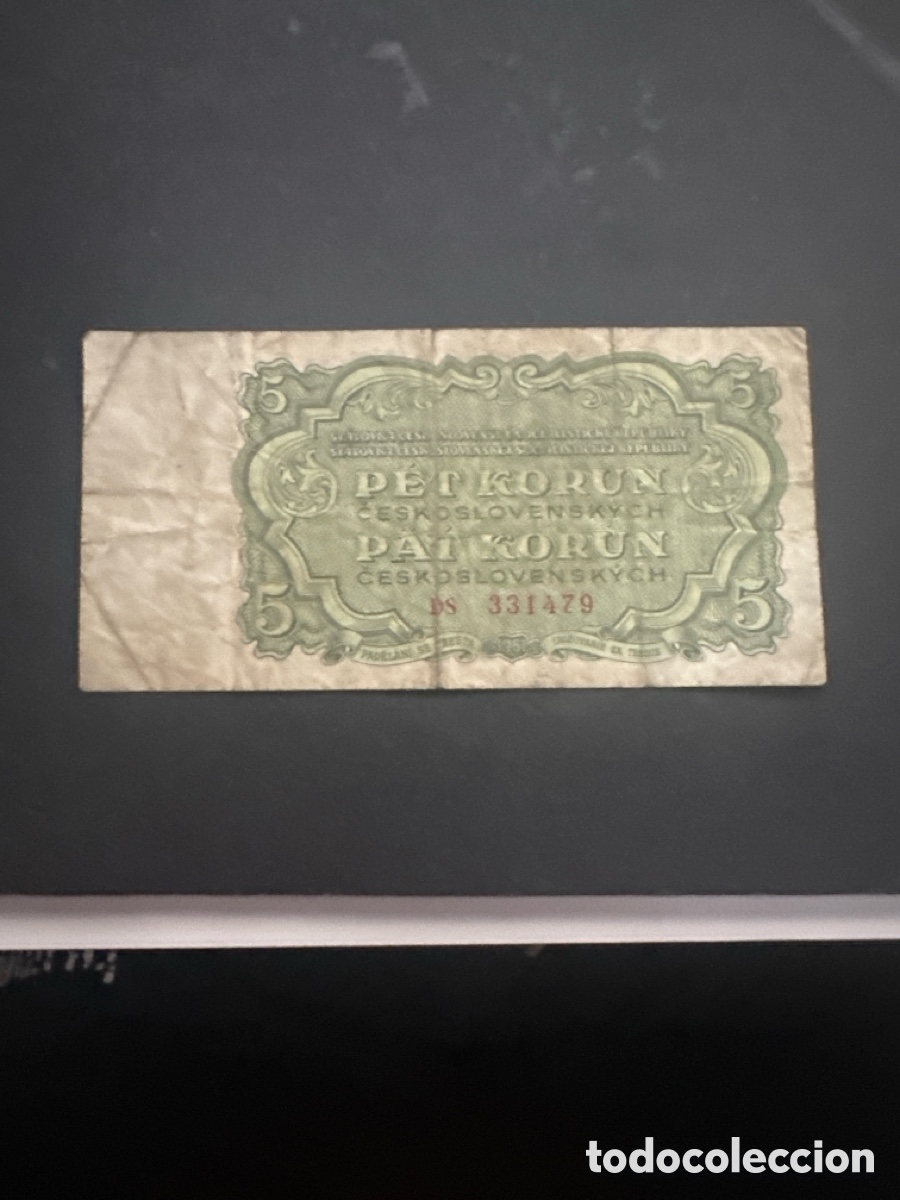 Billetes extranjeros: Billete de Checoslovaquia 5 coronas 1961