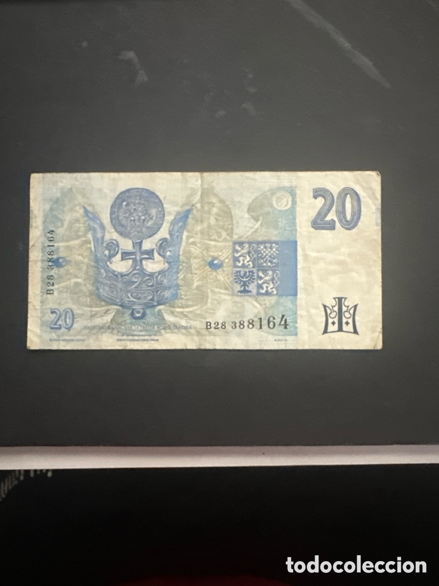 Billetes extranjeros: Billete de Chekia 20 coronas 1994 - Foto 2