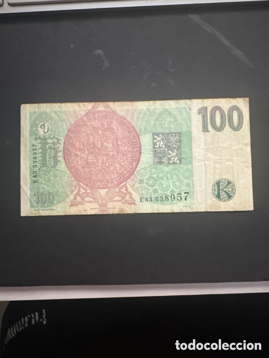 Billetes extranjeros: Billete de Chekia 100 coronas - Foto 2
