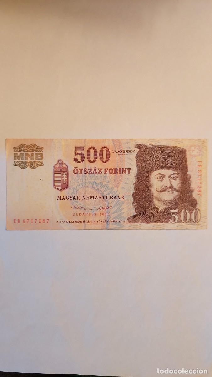 Billetes extranjeros: Billete 500 Forint Hungr&iacute;a 2013 - Foto 1