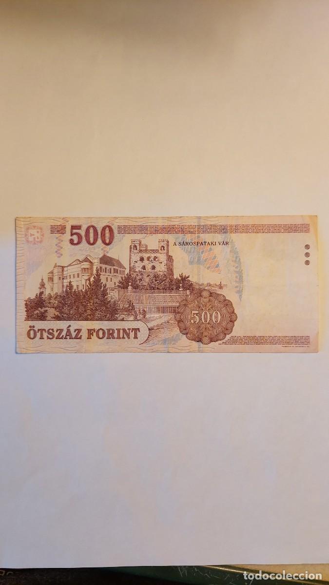 Billetes extranjeros: Billete 500 Forint Hungr&iacute;a 2013 - Foto 2