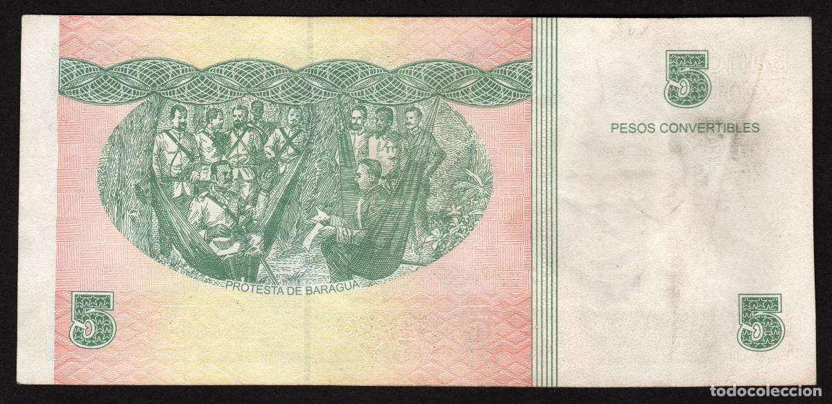 Billetes extranjeros: CUBA. 5 pesos convertibles 2017. - Foto 2
