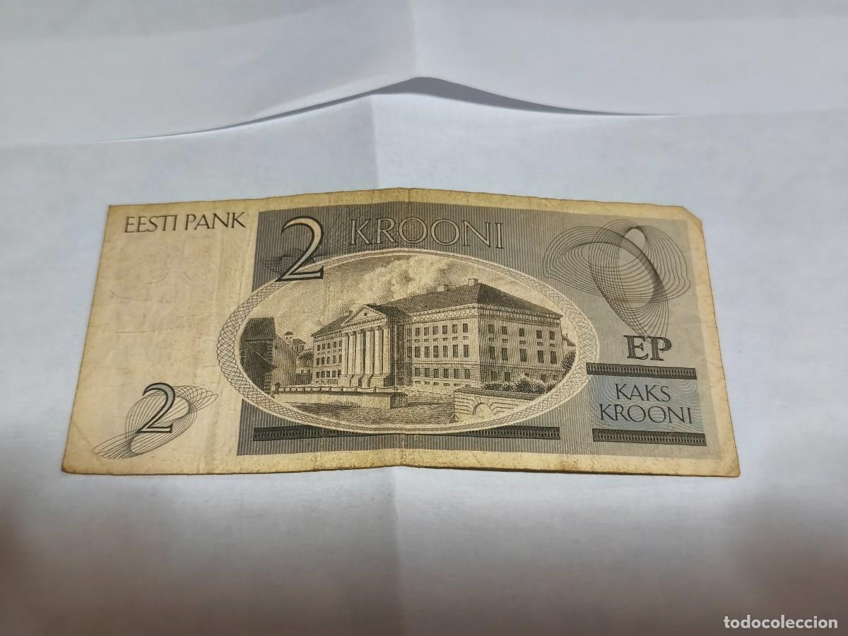 Billetes extranjeros: Estonia 2coronas 1992 F. - Foto 2