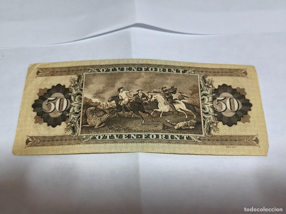 Billetes extranjeros: Hungr&iacute;a 50Forint 1986 VF. - Foto 2