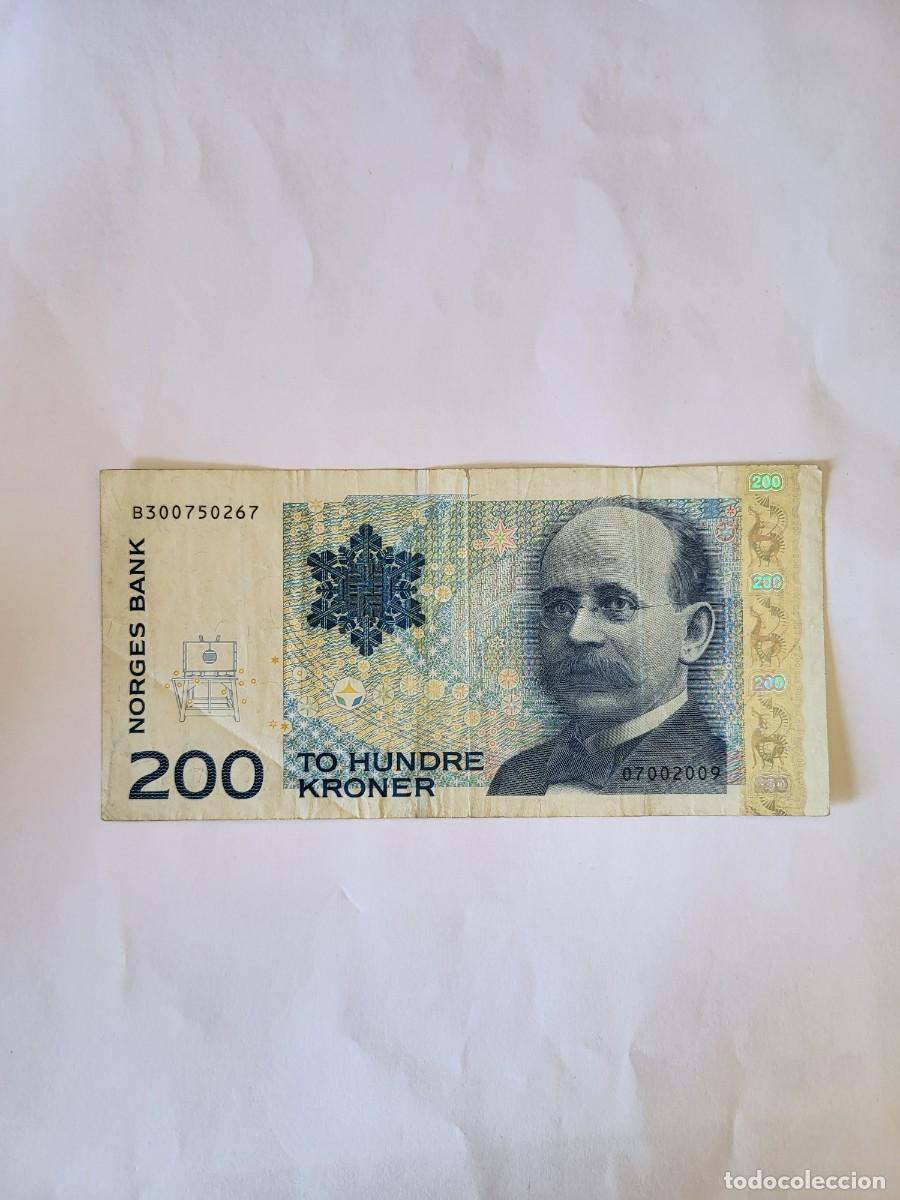 Billetes extranjeros: Billete 200 Kroner Noruega 2002