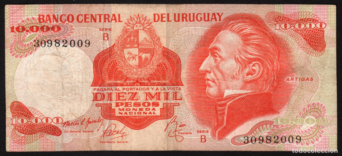 Billetes extranjeros: URUGUAY. 10000 pesos (1974). Serie B. Pick 53 b.