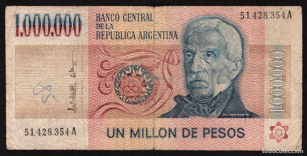 Billetes extranjeros: ARGENTINA. 1000000 pesos (1981-83). Pick 310. Serie A.