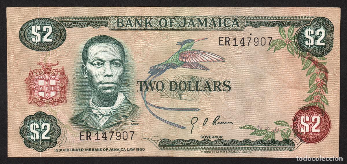 Billetes extranjeros: JAMAICA. 2 $ S/F (1976). Pick 60a. Firma 4.