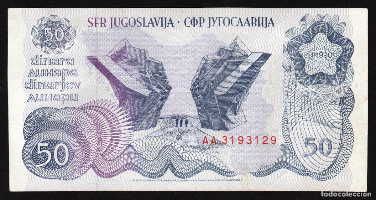 Billetes extranjeros: YUGOSLAVIA. 50 dinara 1990. Pick 101