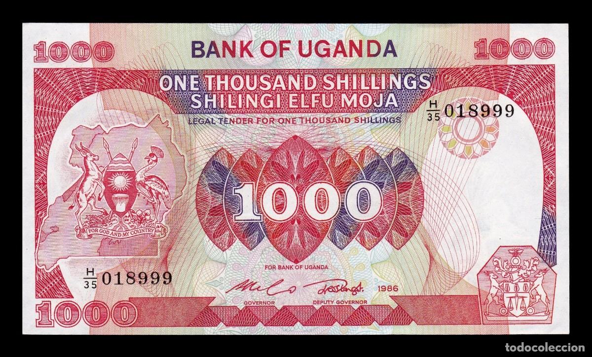 Billetes extranjeros: Uganda 1000 Shillings 1986 Pick 26 Sc Unc