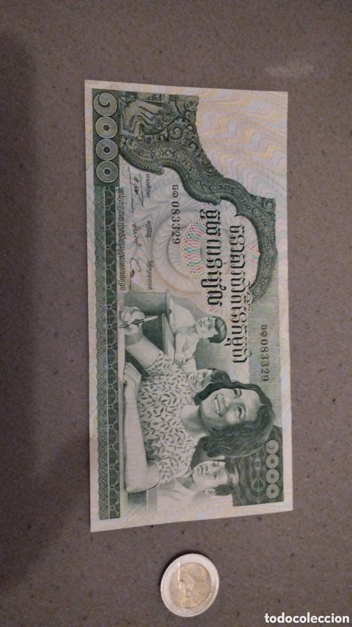 Billetes extranjeros: Billete de 1000 riels de Camboya nuevo sin circular