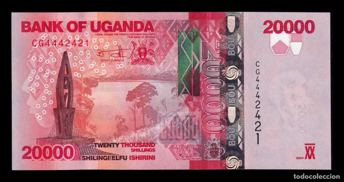 Billetes extranjeros: Uganda 20000 Shillings 2024 Pick 53h Sc Unc