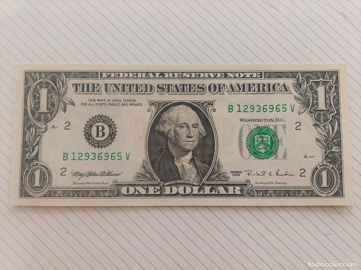 Billetes extranjeros: USA Estados Unidos. 1 dollar 1995 UNC SC