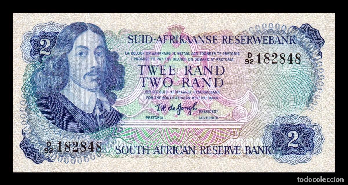 Billetes extranjeros: Sud&aacute;frica 2 Rand Bartholomeus Vermuyden 1974 Pick 117a Sc Unc