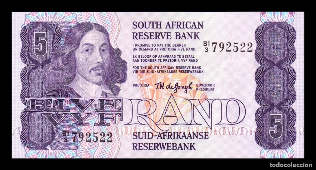 Billetes extranjeros: Sud&aacute;frica 5 Rand Bartholomeus Vermuyden 1978 Pick 119a Sc Unc