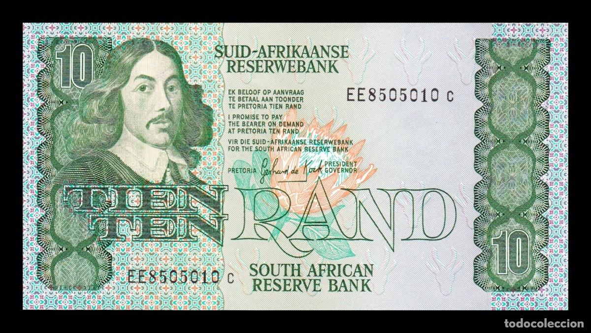 Billetes extranjeros: Sud&aacute;frica 10 Rand Bartholomeus Vermuyden 1985 Pick 120d Sc Unc