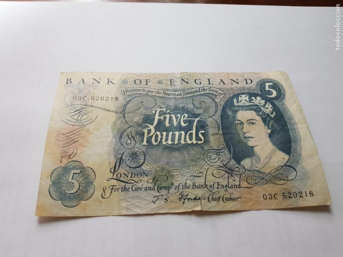 Billets internationaux: INGLATERRA-5 LIBRAS-1963-1969