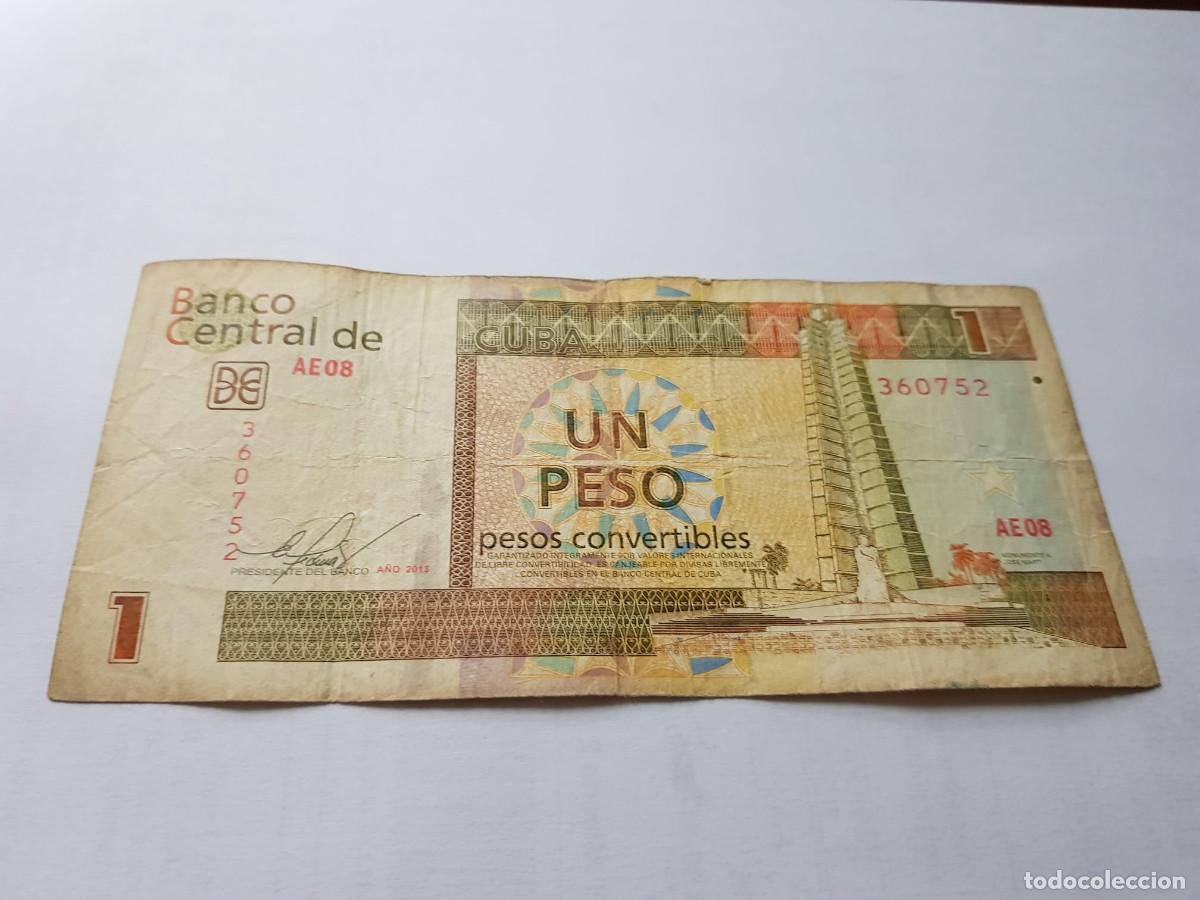 Billetes extranjeros: CUBA- 1 PESO CONVERTIBLE-2013