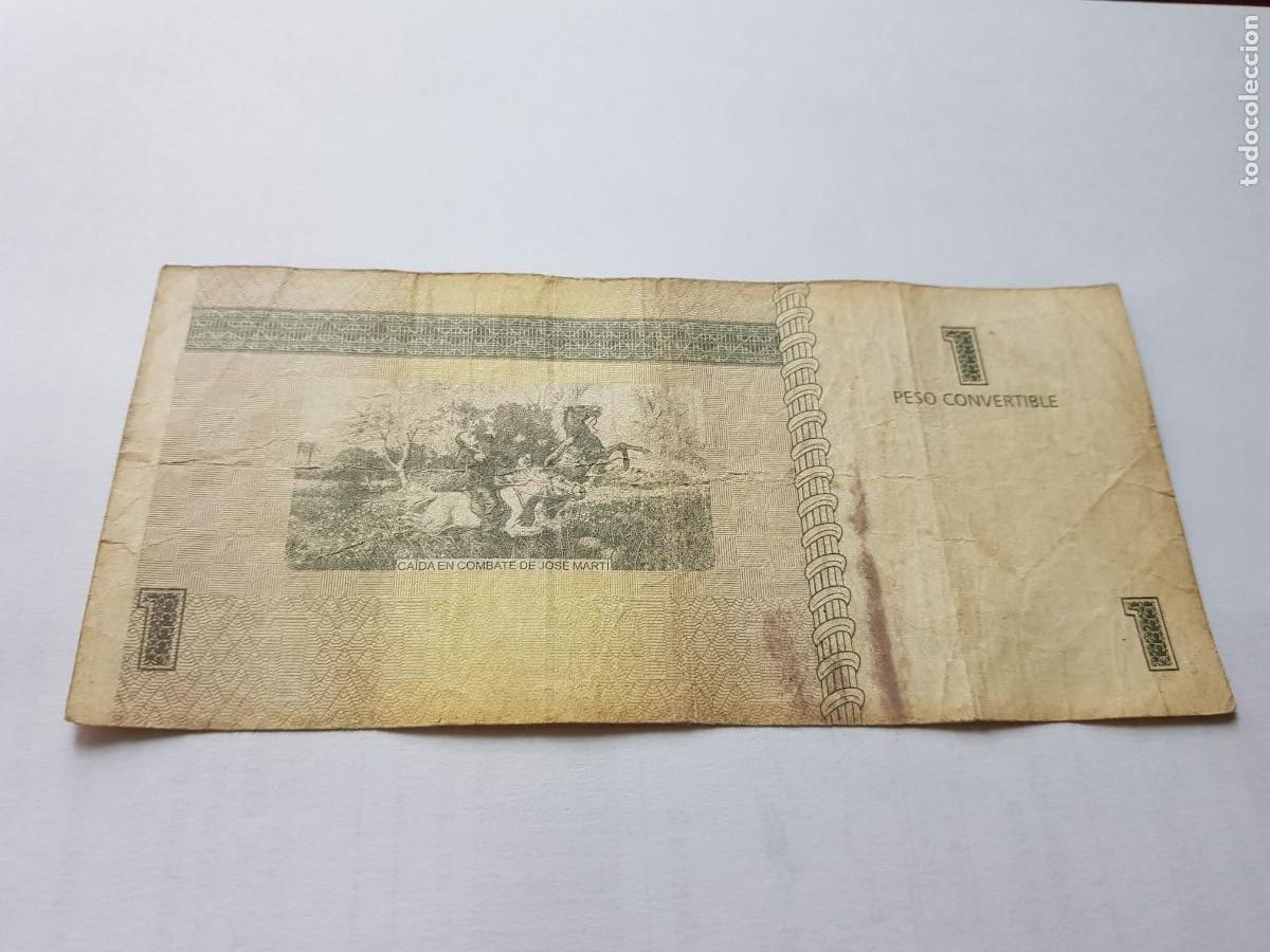 Billetes extranjeros: CUBA- 1 PESO CONVERTIBLE-2013 - Foto 2