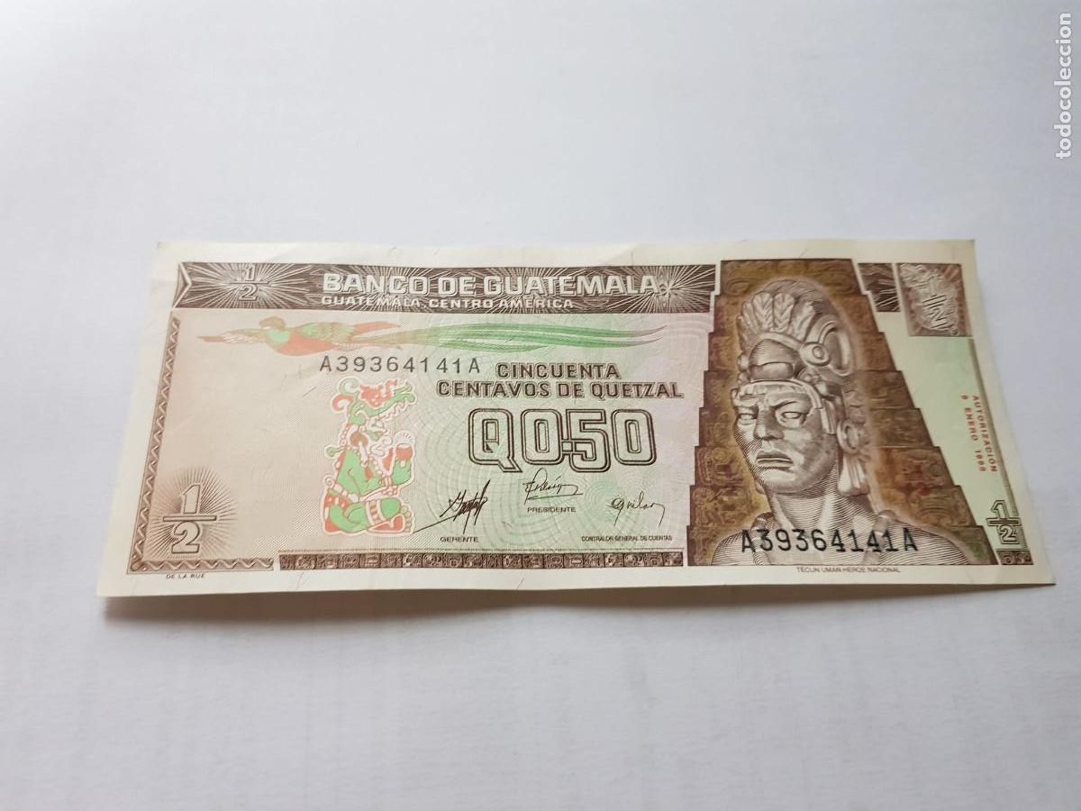 Billets internationaux: GUATEMALA-050 CENTAVOS DE QUETZAL-1998