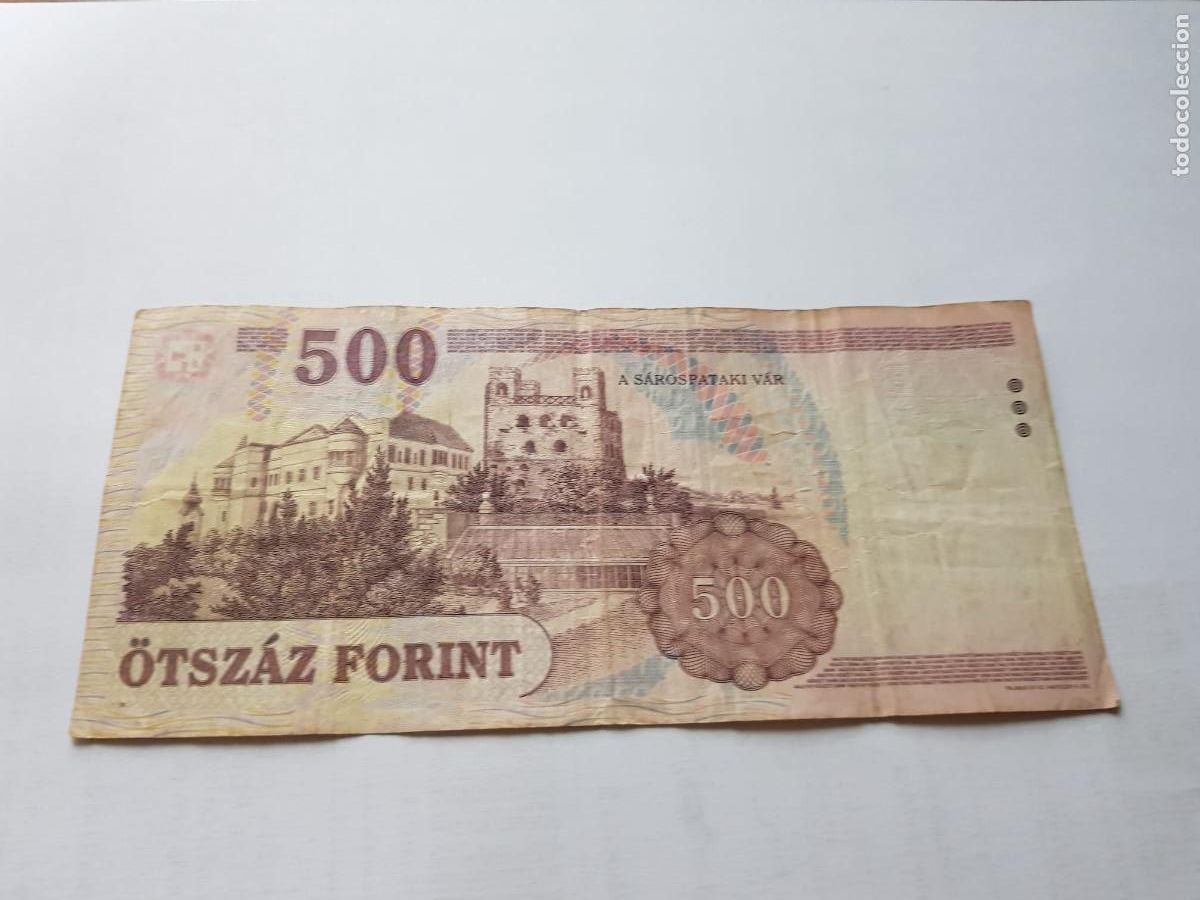 Billetes extranjeros: HUNGRIA-500 FORINT-2005 - Foto 2