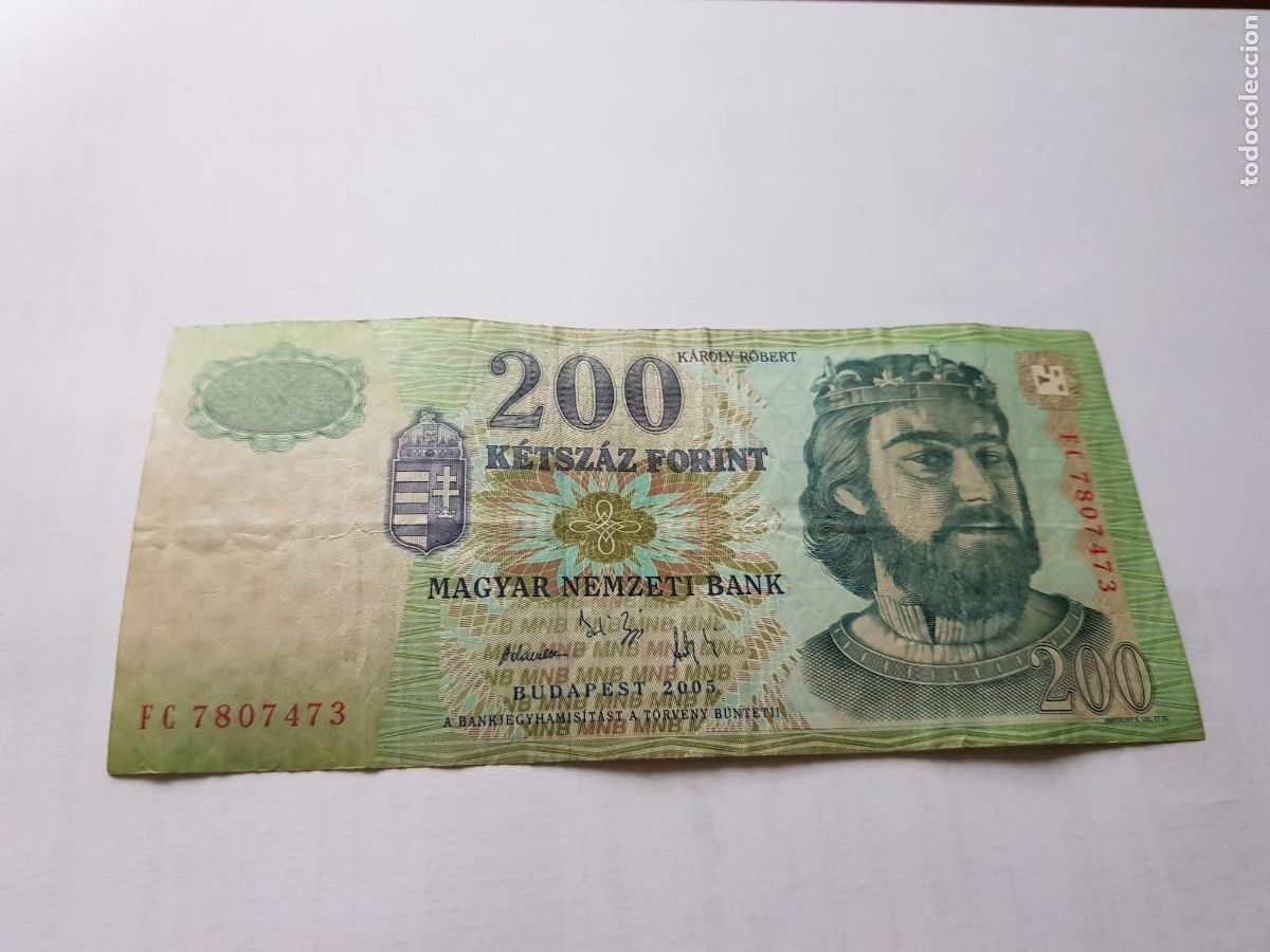 Billetes extranjeros: HUNGRIA-200 FORINT-2005 - Foto 1