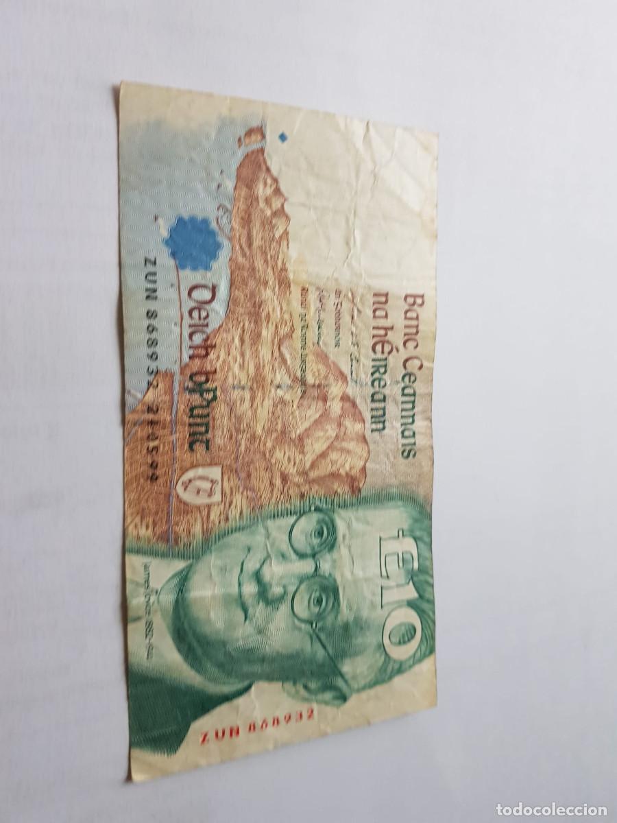 Billetes extranjeros: IRLANDA- 10 LIBRAS-1999