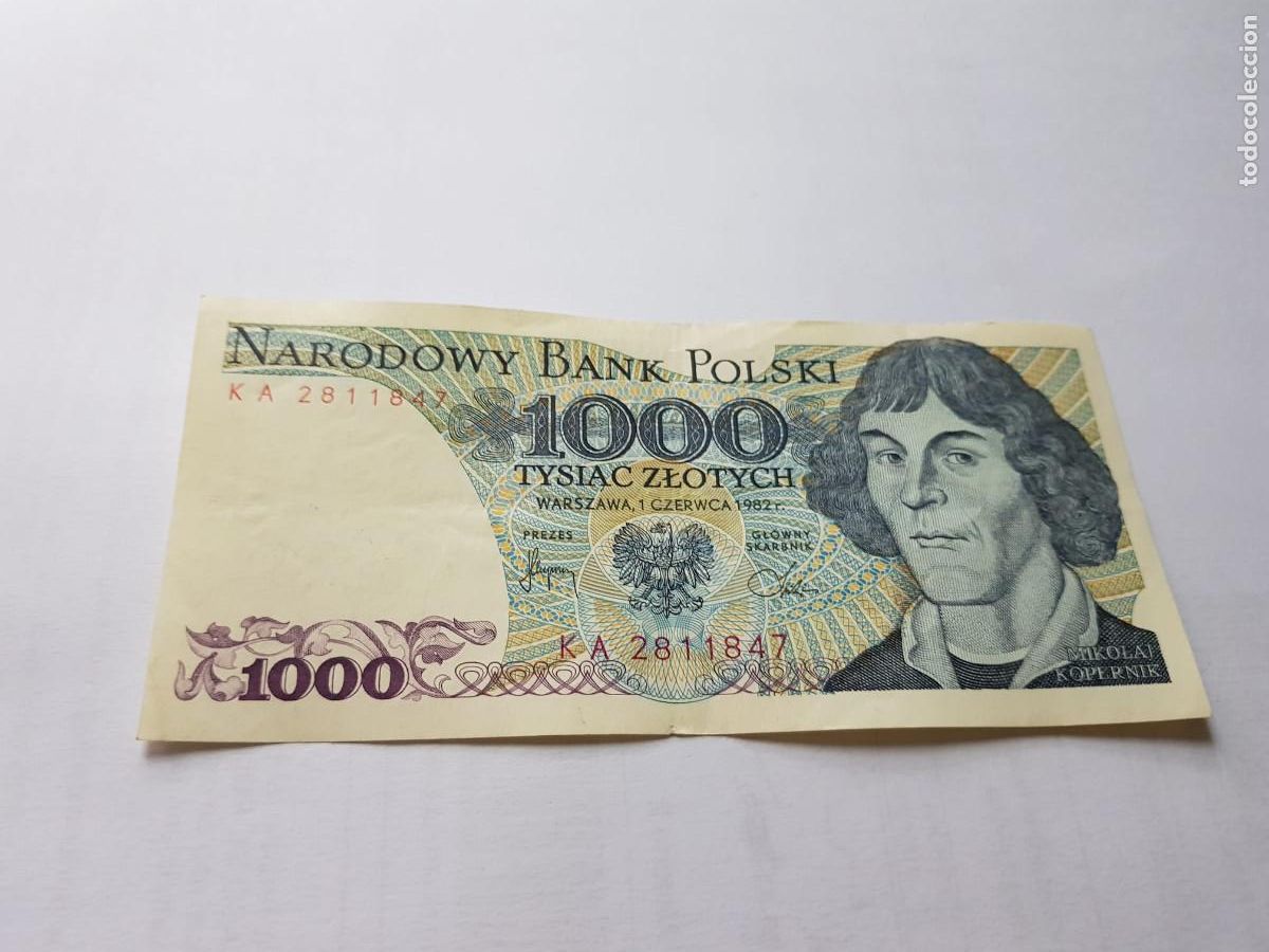 Billetes extranjeros: POLONIA-1000 ZLOTYCH-1982