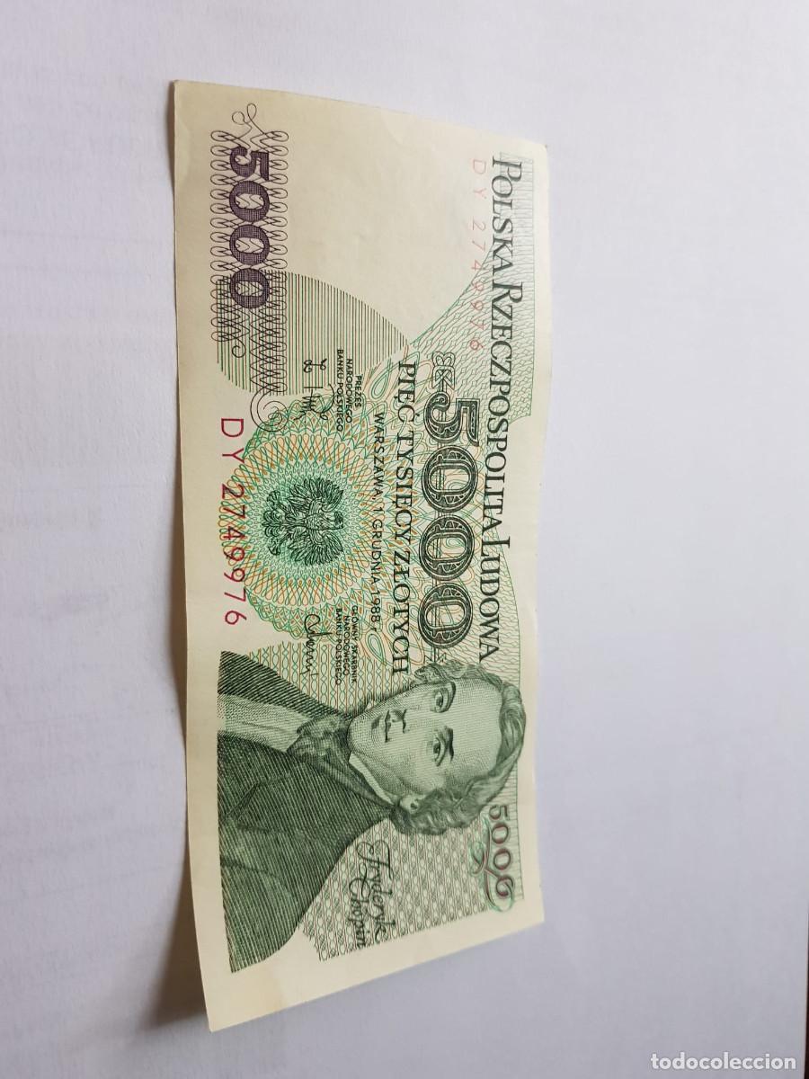 Billetes extranjeros: POLONIA-5000 ZLOTYCH-1988