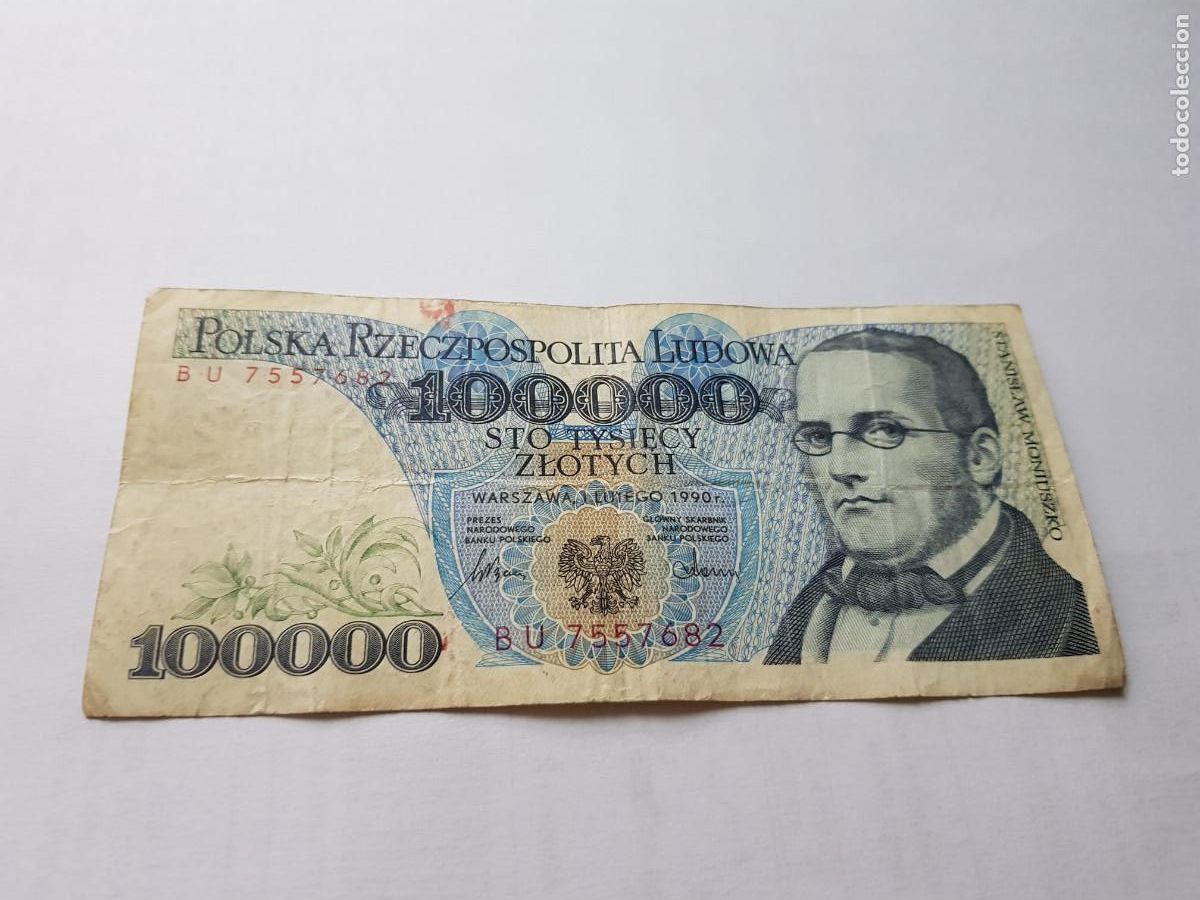 Billets internationaux: POLONIA-100000 ZLOTYCH-1990