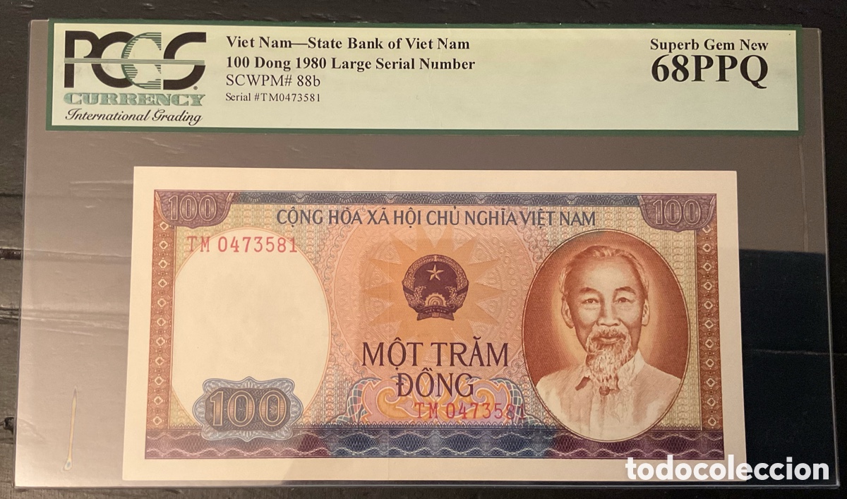 Billetes extranjeros: Billete Vietnam 100 Dong 1980 PCGS 68 p88b