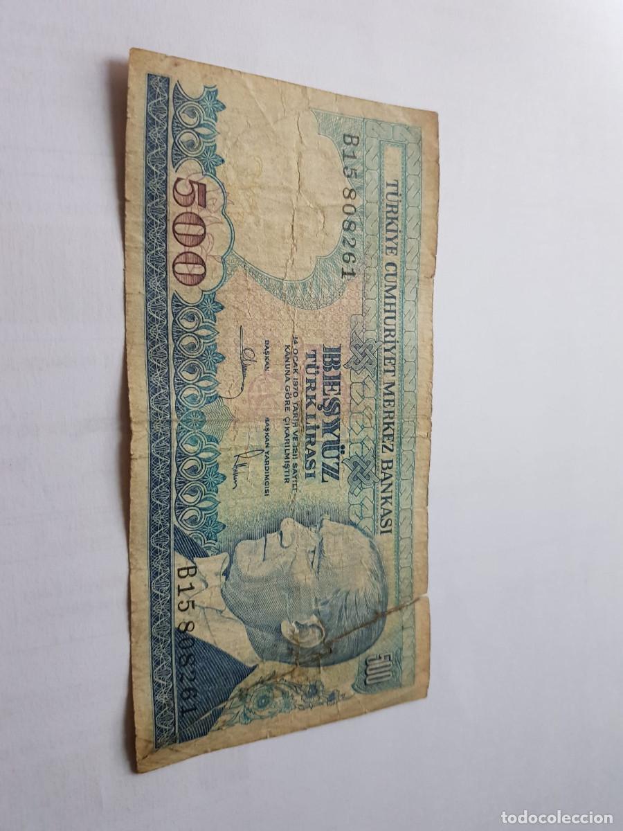 International Banknotes: TURQUIA-500 LIRAS-1970