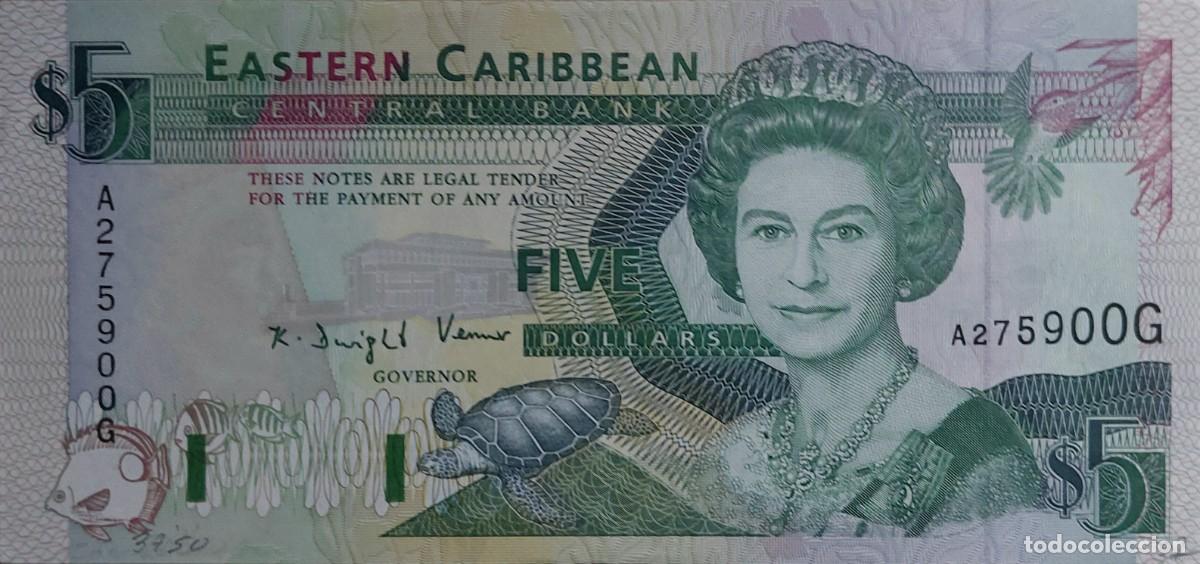 Billetes extranjeros: LOTE DE 3 BILLETES ( ISLA GRANADA ) EASTEN CARIBEAN ) 1993 PLANCHA /UNC