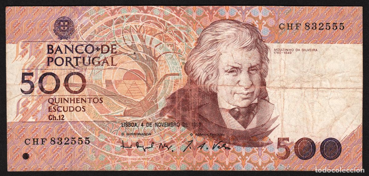 Billetes extranjeros: PORTUGAL. 500 escudos 4.11. 1993. Pick 180f.