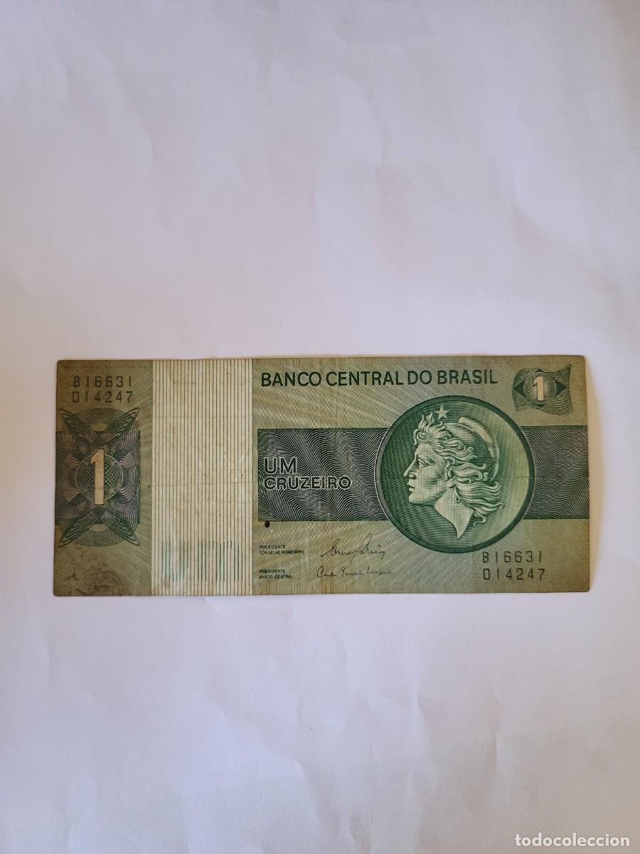 Billetes extranjeros: Billete 1 Cruzeiro Brasil 1970