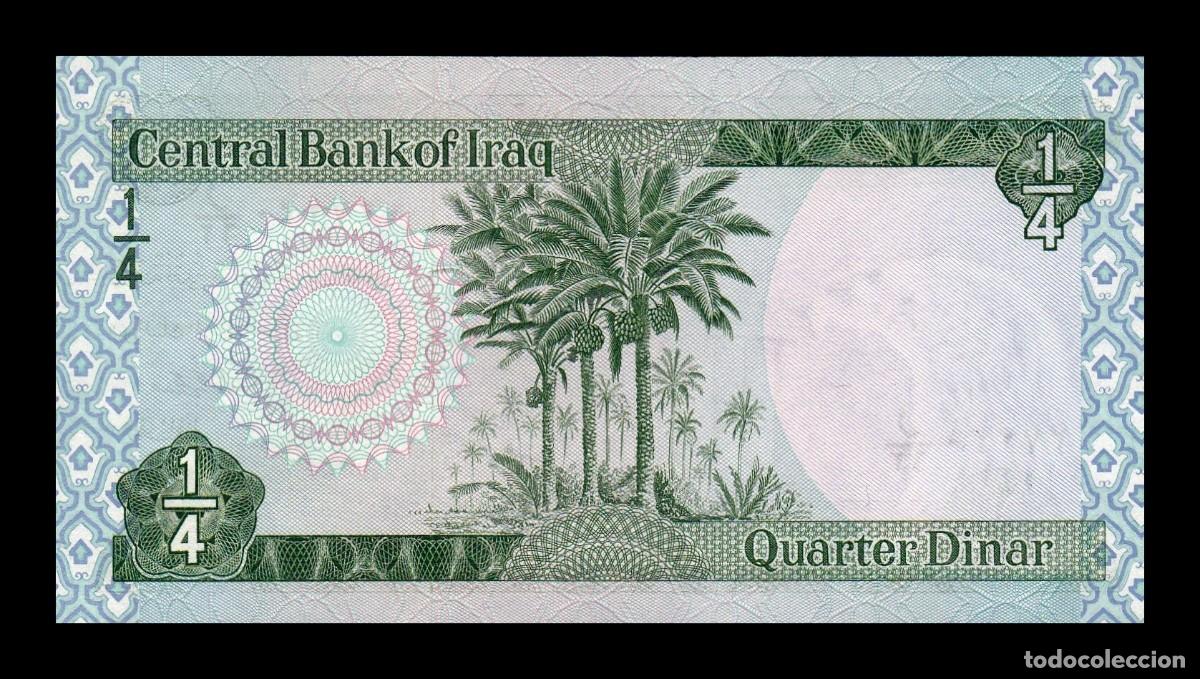 Billetes extranjeros: Irak 1/4 Dinar 1973 Pick 61b Sc Unc - Foto 2