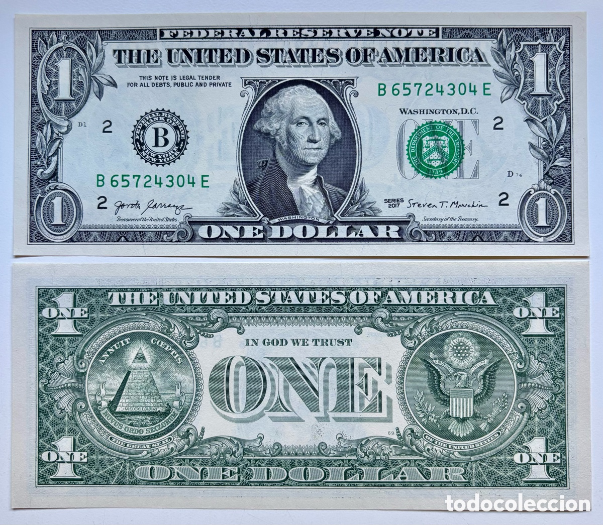 Billetes extranjeros: Billete USA 1 D&oacute;lar 2021 . H St Louis Missouri SC Estados Unidos EEUU