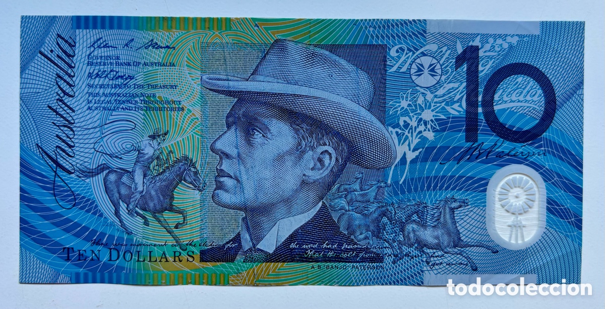 Billetes extranjeros: Billete AUSTRALIA 10 Dolares (2007-2008)